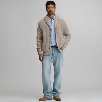 Eddie Bauer Men's Fletcher Bay Shawl Collar Cardigan Sweater