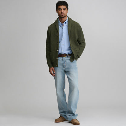 Eddie Bauer Men's Fletcher Bay Shawl Collar Cardigan Sweater