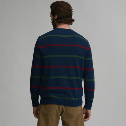 Eddie Bauer Men's Classic Crew Stripe Sweater