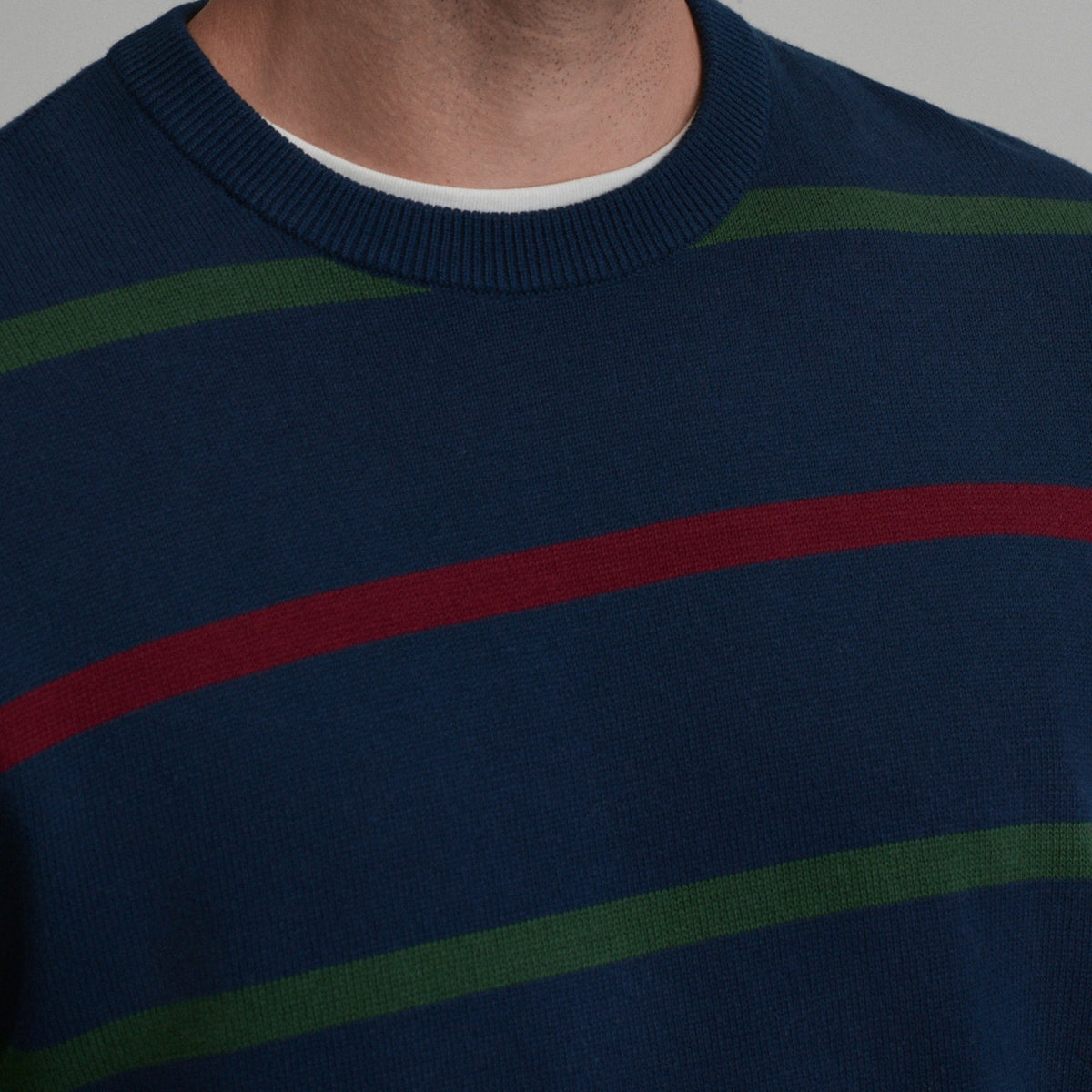 Eddie Bauer Men's Classic Crew Stripe Sweater
