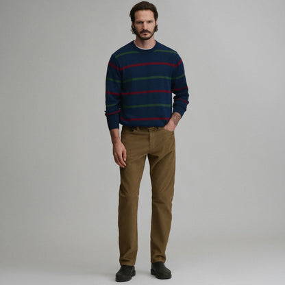 Eddie Bauer Men's Classic Crew Stripe Sweater