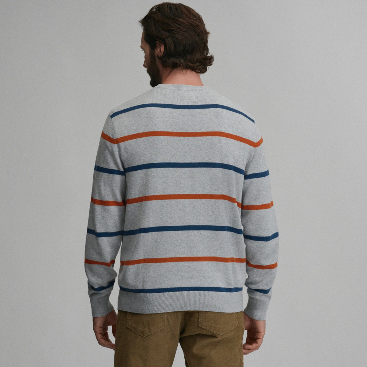 Eddie Bauer Men's Classic Crew Stripe Sweater