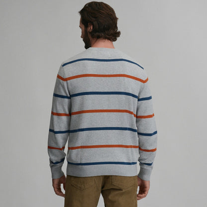 Eddie Bauer Men's Classic Crew Stripe Sweater