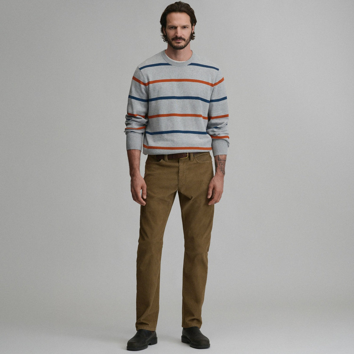 Eddie Bauer Men's Classic Crew Stripe Sweater