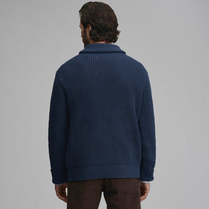 Eddie Bauer Men's Holiday Festive Shawl-Neck Sweater