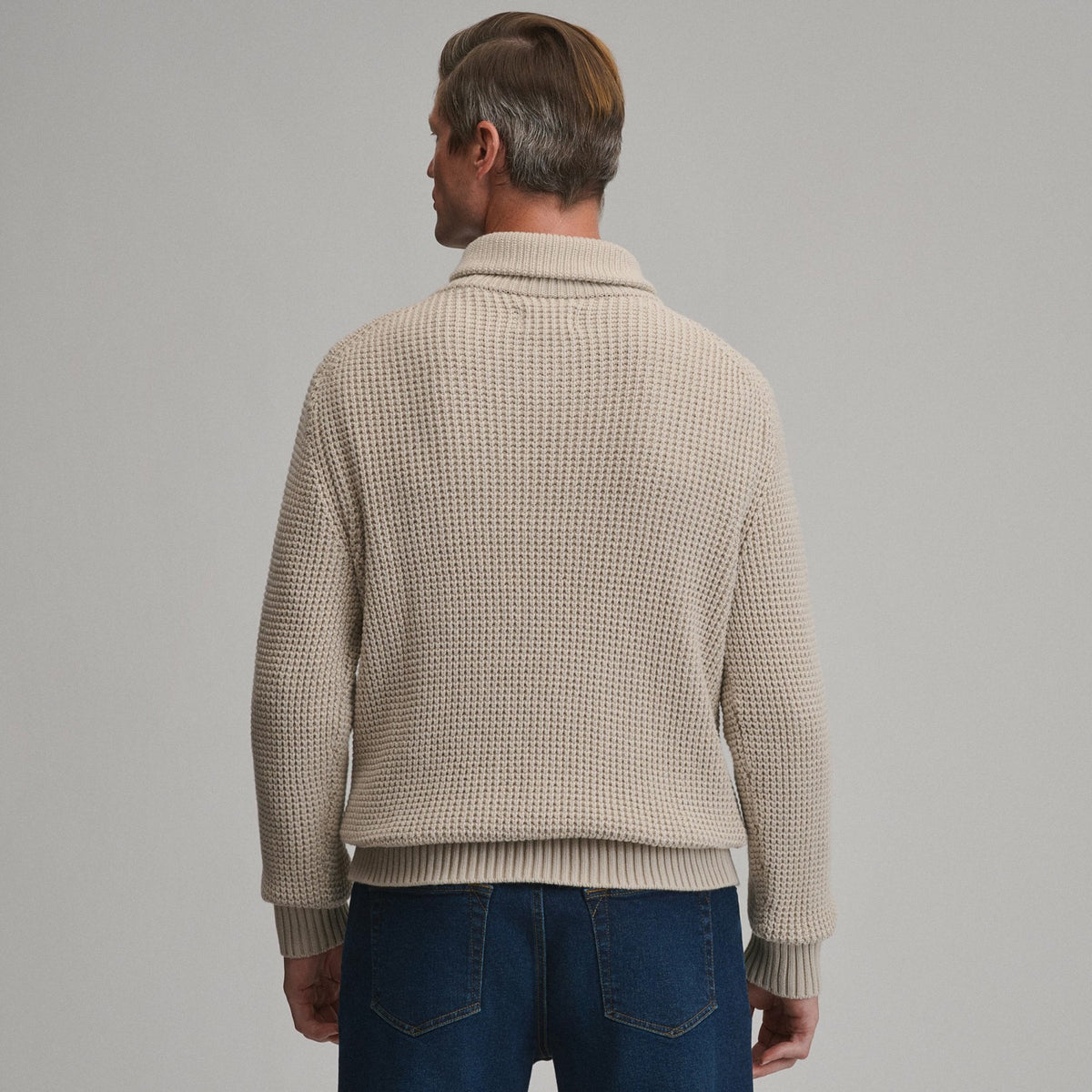Eddie Bauer Men's Holiday Festive Shawl-Neck Sweater