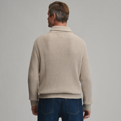 Eddie Bauer Men's Holiday Festive Shawl-Neck Sweater