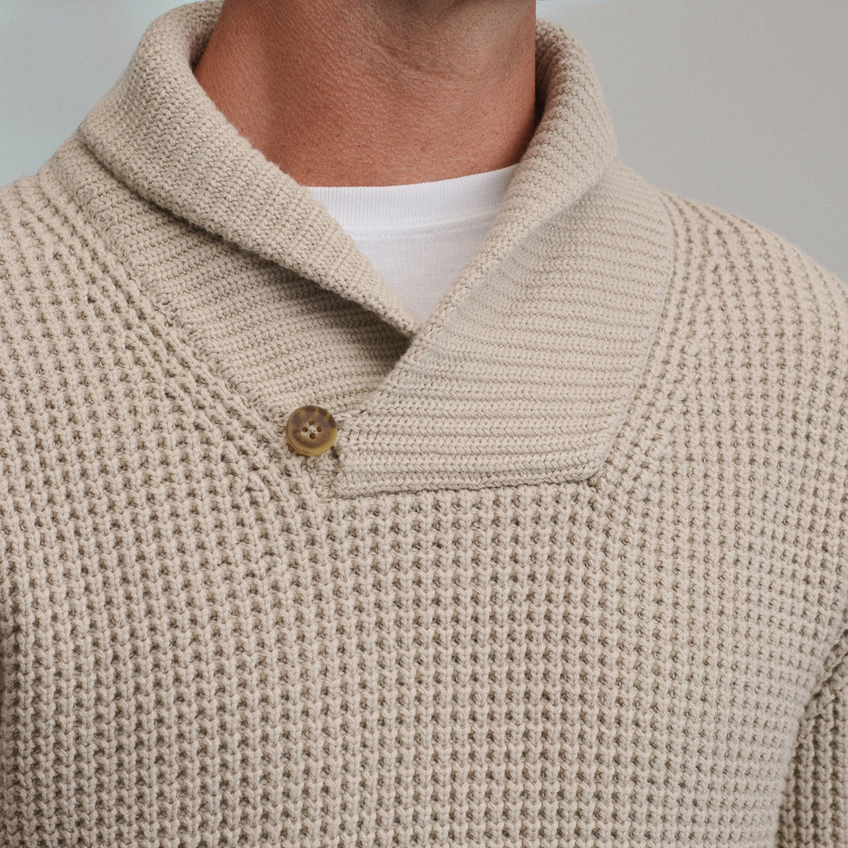 Eddie Bauer Men's Holiday Festive Shawl-Neck Sweater