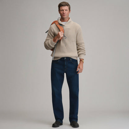 Eddie Bauer Men's Holiday Festive Shawl-Neck Sweater
