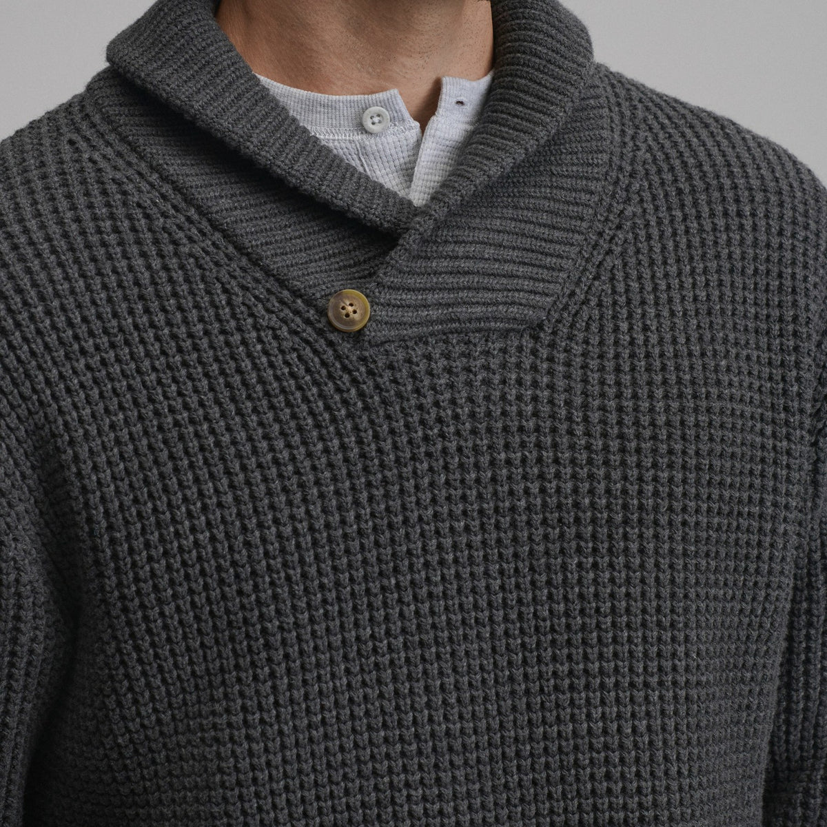 Eddie Bauer Men's Holiday Festive Shawl-Neck Sweater