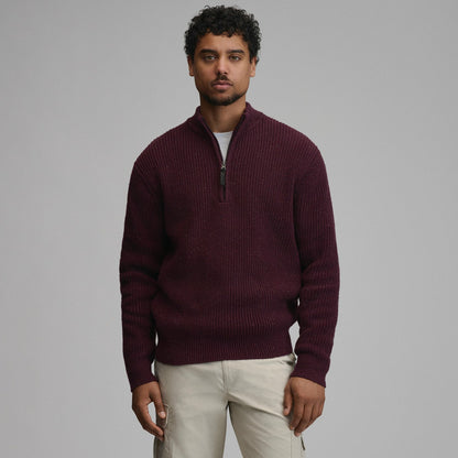 Eddie Bauer Men's Fletcher Bay Quarter-Zip Sweater