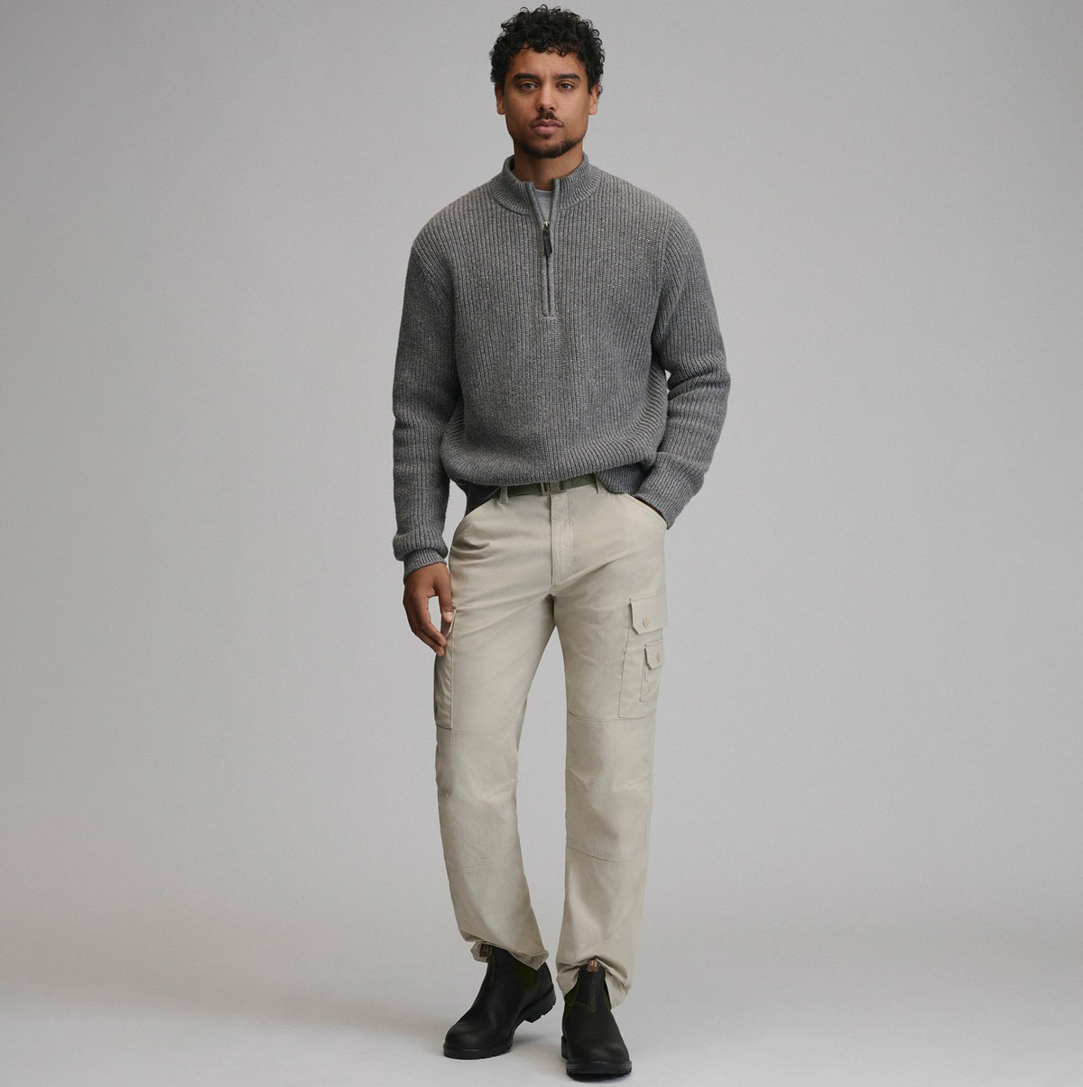 Eddie Bauer Men's Fletcher Bay Quarter-Zip Sweater