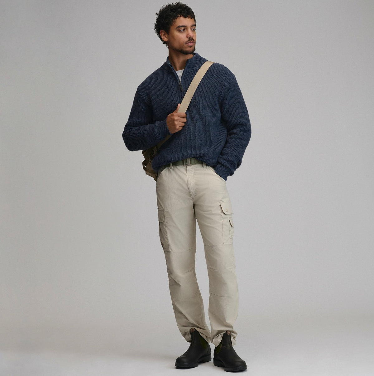 Eddie Bauer Men's Fletcher Bay Quarter-Zip Sweater