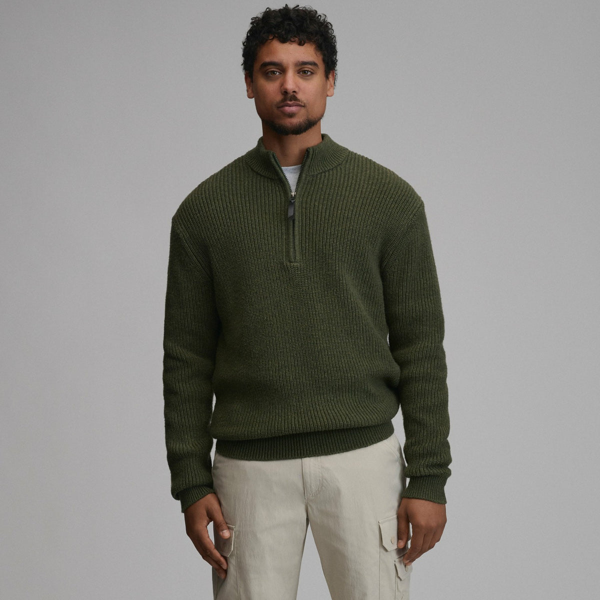Eddie Bauer Men's Fletcher Bay Quarter-Zip Sweater