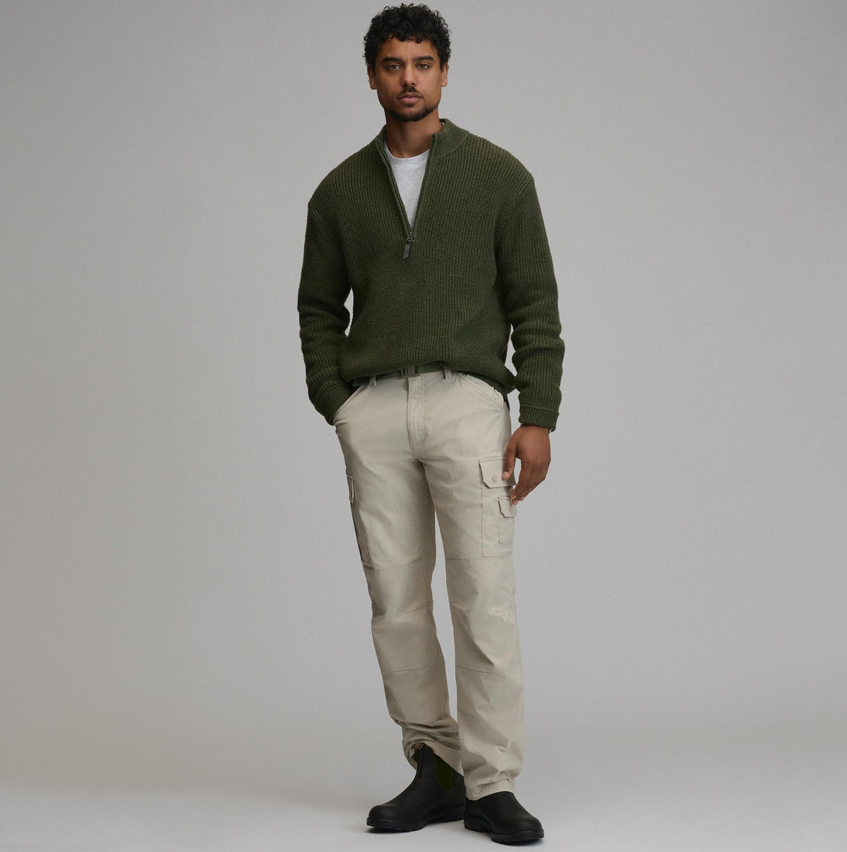 Eddie Bauer Men's Fletcher Bay Quarter-Zip Sweater