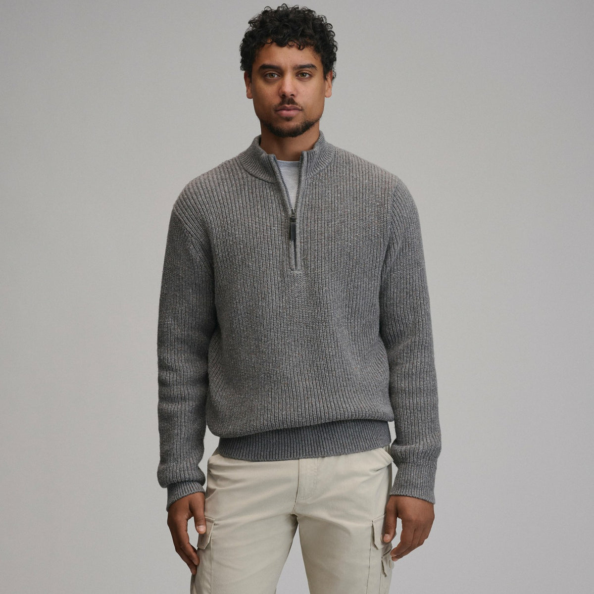 Eddie Bauer Men's Fletcher Bay Quarter-Zip Sweater