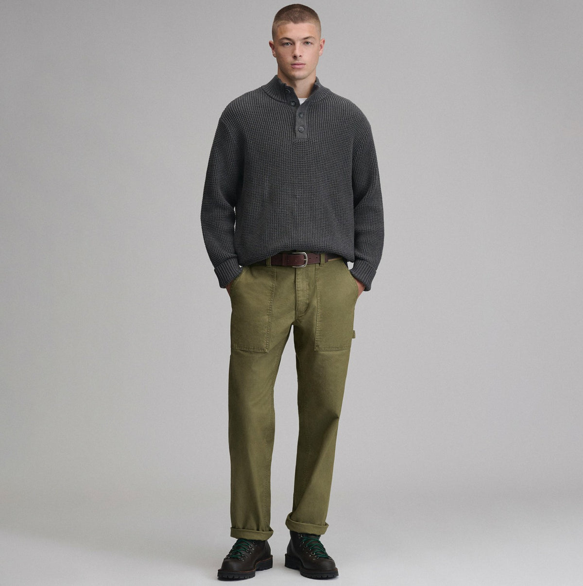 Eddie Bauer Men's Signature Button-Up Sweater