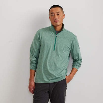 Eddie Bauer Men's LS Men'sn Trek Hz Mock