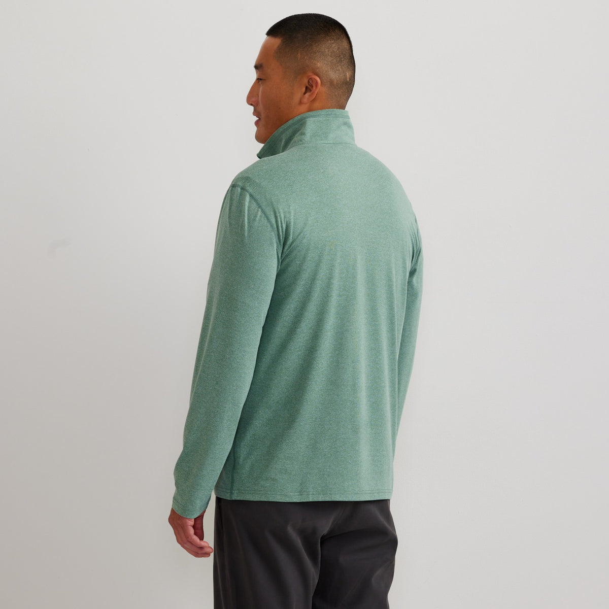 Eddie Bauer Men's LS Men'sn Trek Hz Mock
