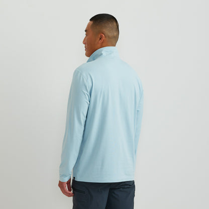 Eddie Bauer Men's LS Men'sn Trek Hz Mock
