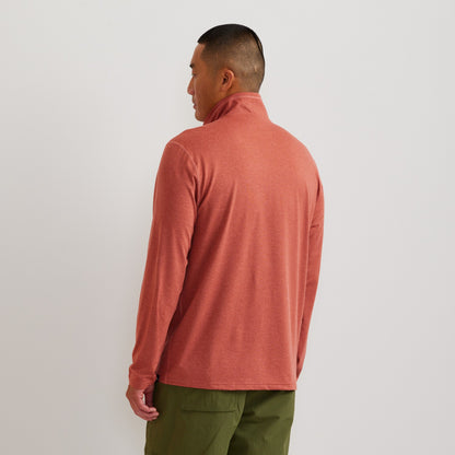 Eddie Bauer Men's LS Men'sn Trek Hz Mock