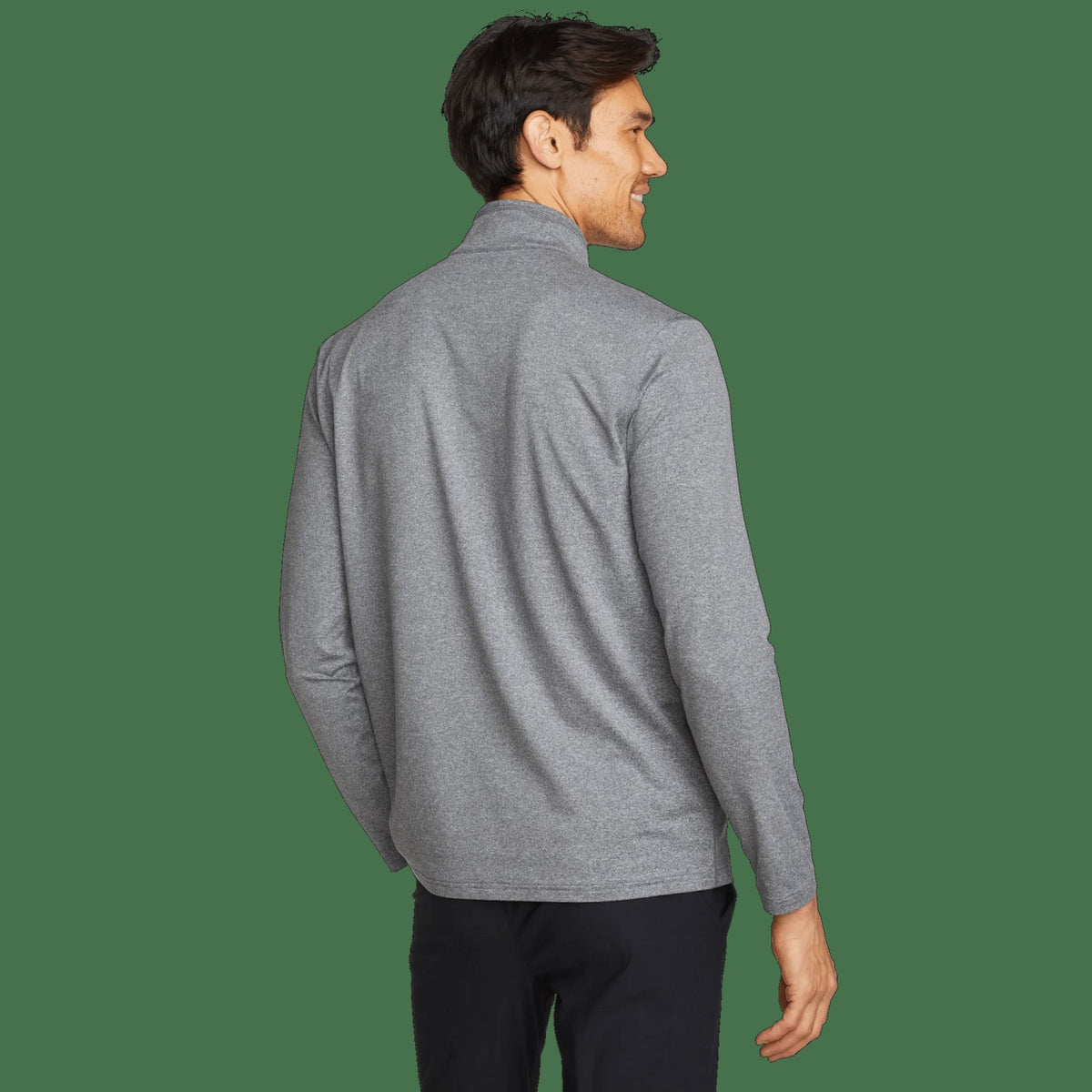 Eddie Bauer Men's LS Men'sn Trek Hz Mock