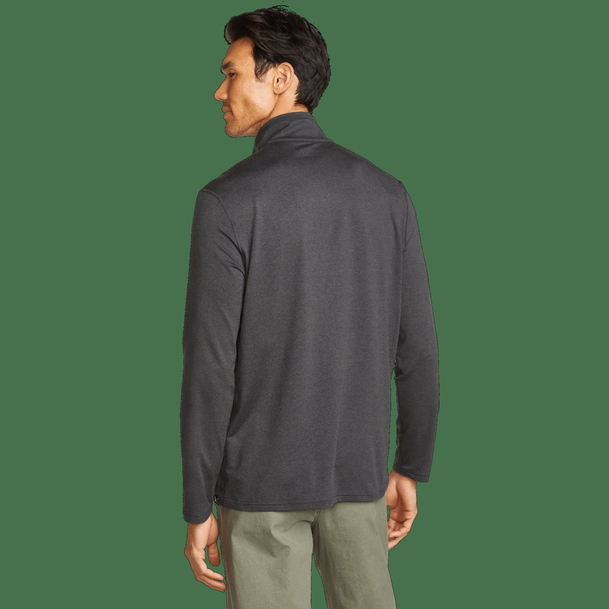 Eddie Bauer Men's LS Men'sn Trek Hz Mock