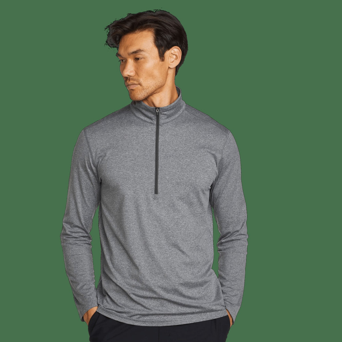 Eddie Bauer Men's LS Men'sn Trek Hz Mock