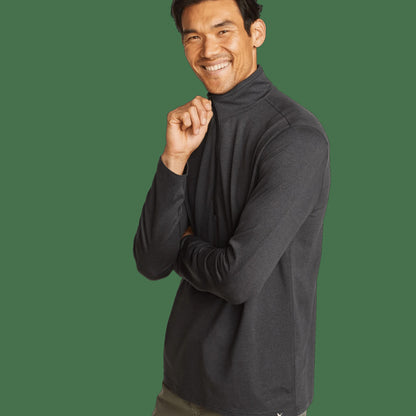 Eddie Bauer Men's LS Men'sn Trek Hz Mock