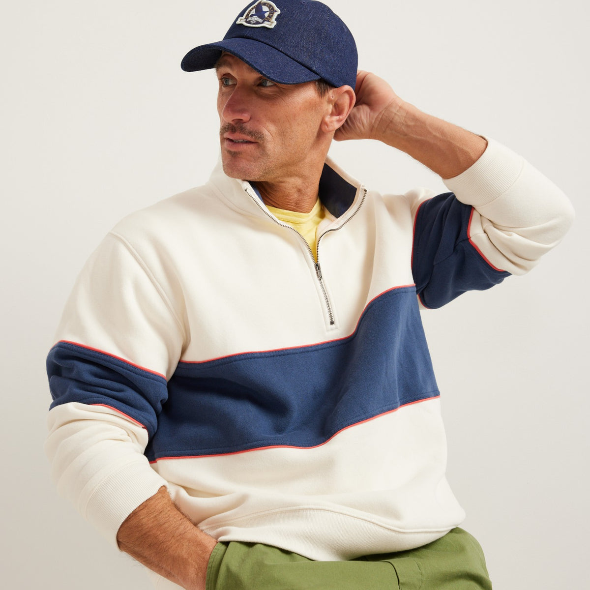 Eddie Bauer Men's The Vintage Soft Qz Stripe