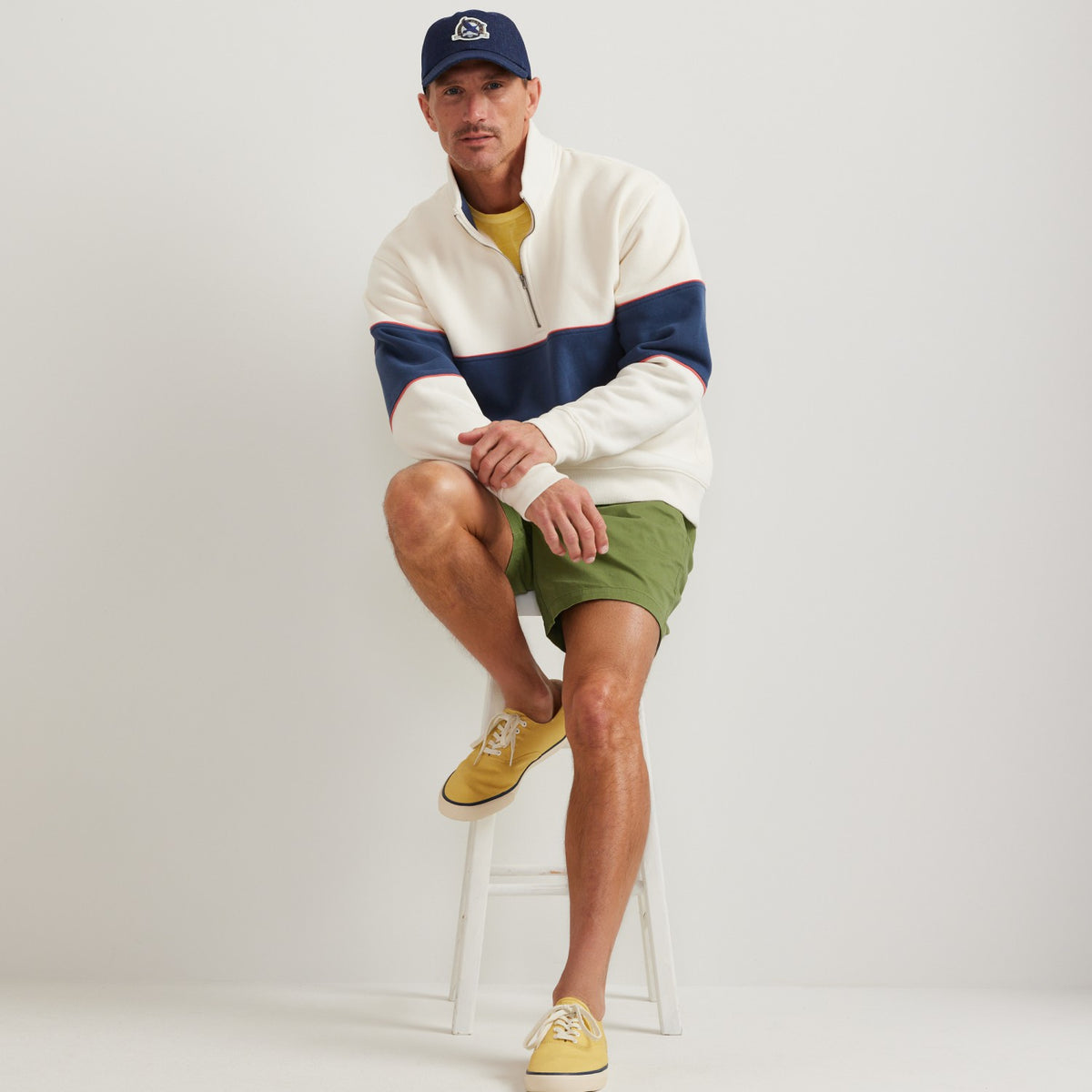 Eddie Bauer Men's The Vintage Soft Qz Stripe