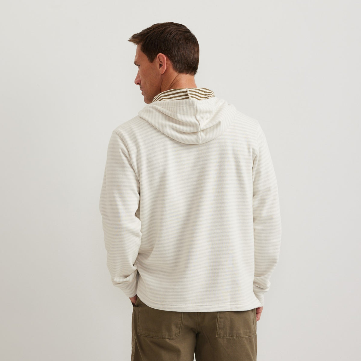 Eddie Bauer Men's Striped Hood Pullover