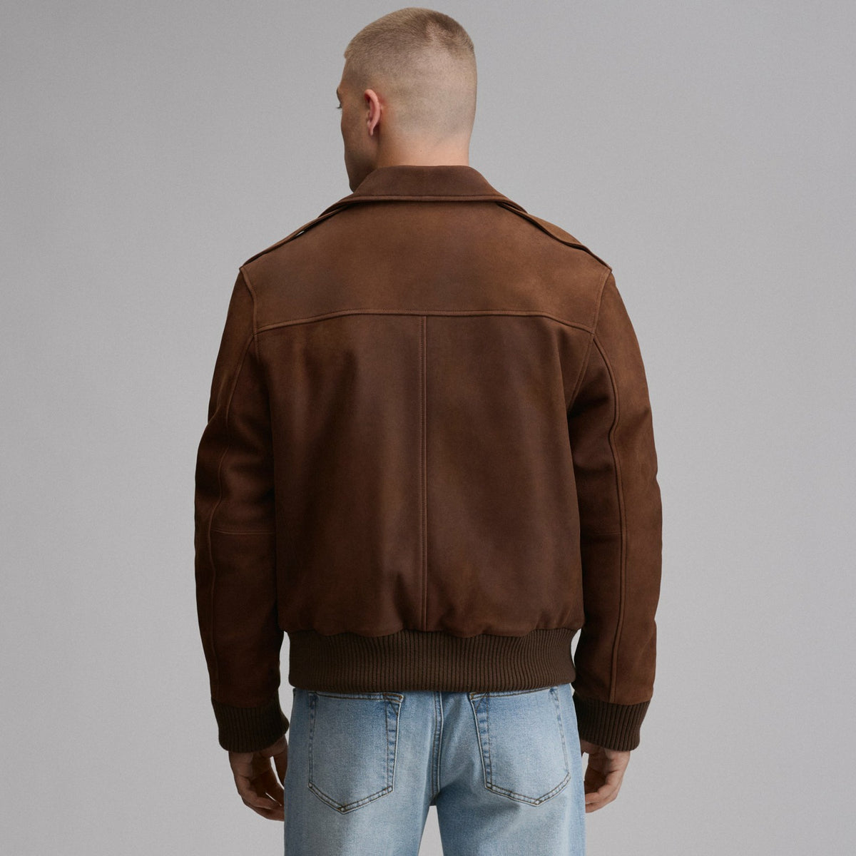 Eddie Bauer Men's Leather Bomber