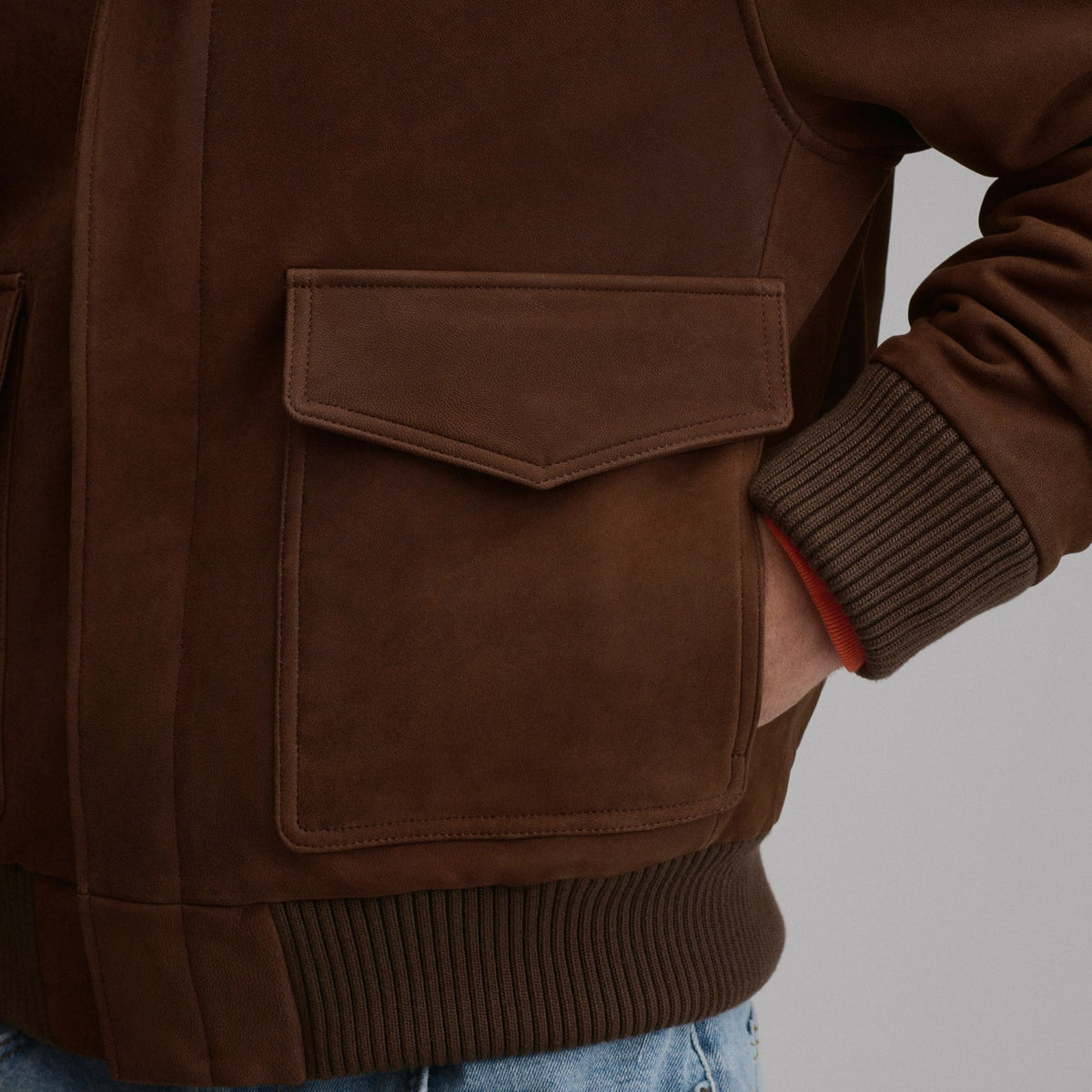 Eddie Bauer Men's Leather Bomber