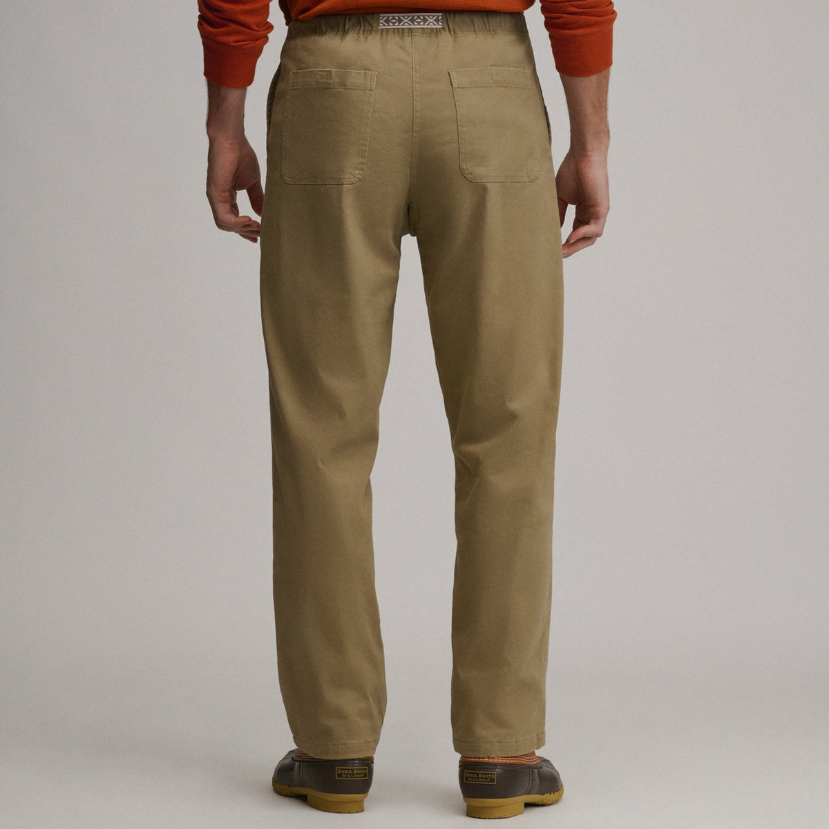 Eddie Bauer Men's Legend Wash Pull On Flannel Lined Pant