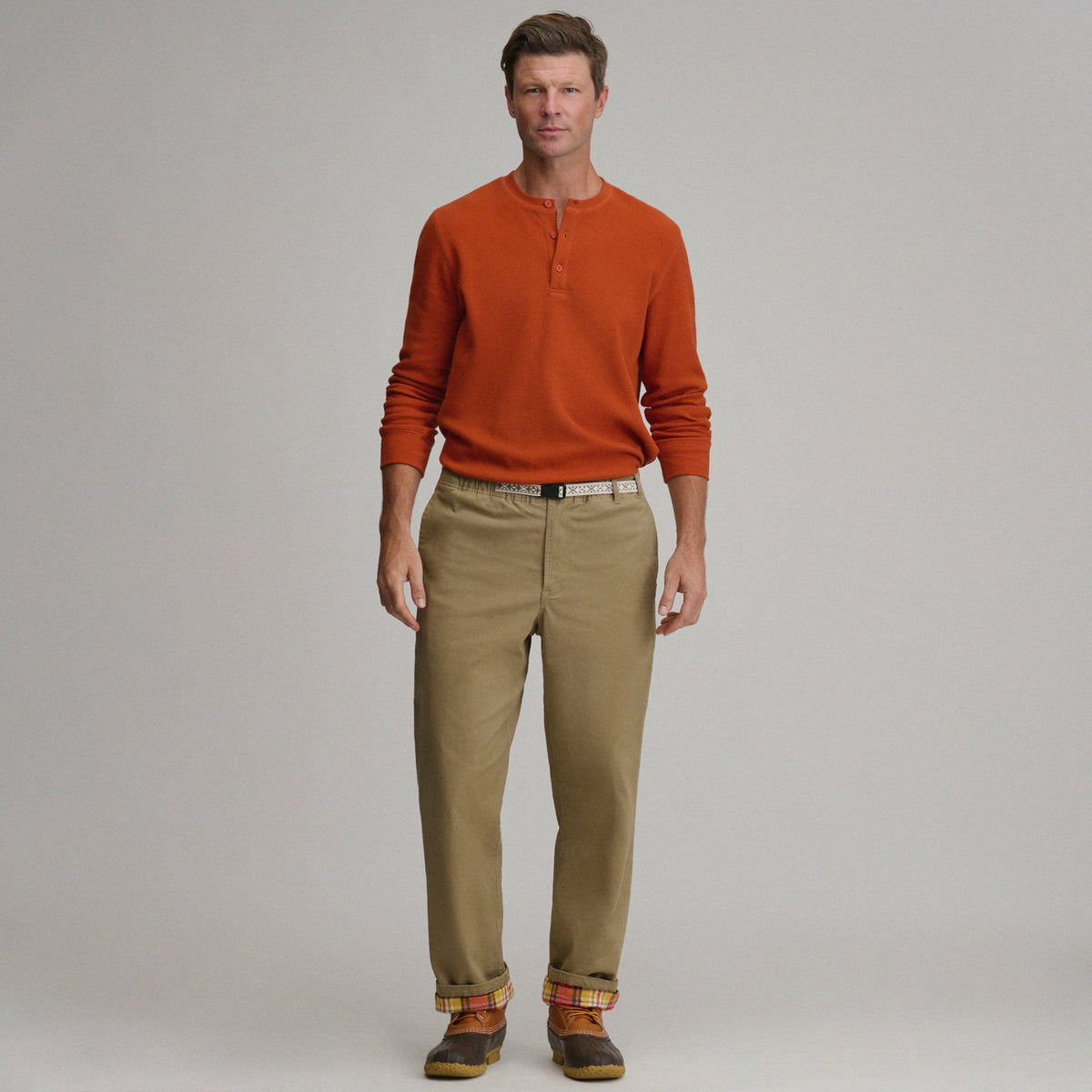 Eddie Bauer Men's Legend Wash Pull On Flannel Lined Pant