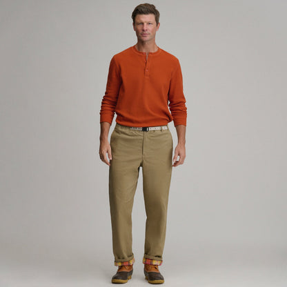 Eddie Bauer Men's Legend Wash Pull On Flannel Lined Pant