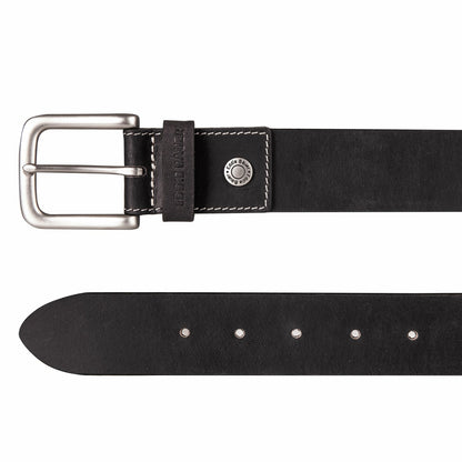 Eddie Bauer Men's Bridle Leather Belt with Nickel Finish Buckle