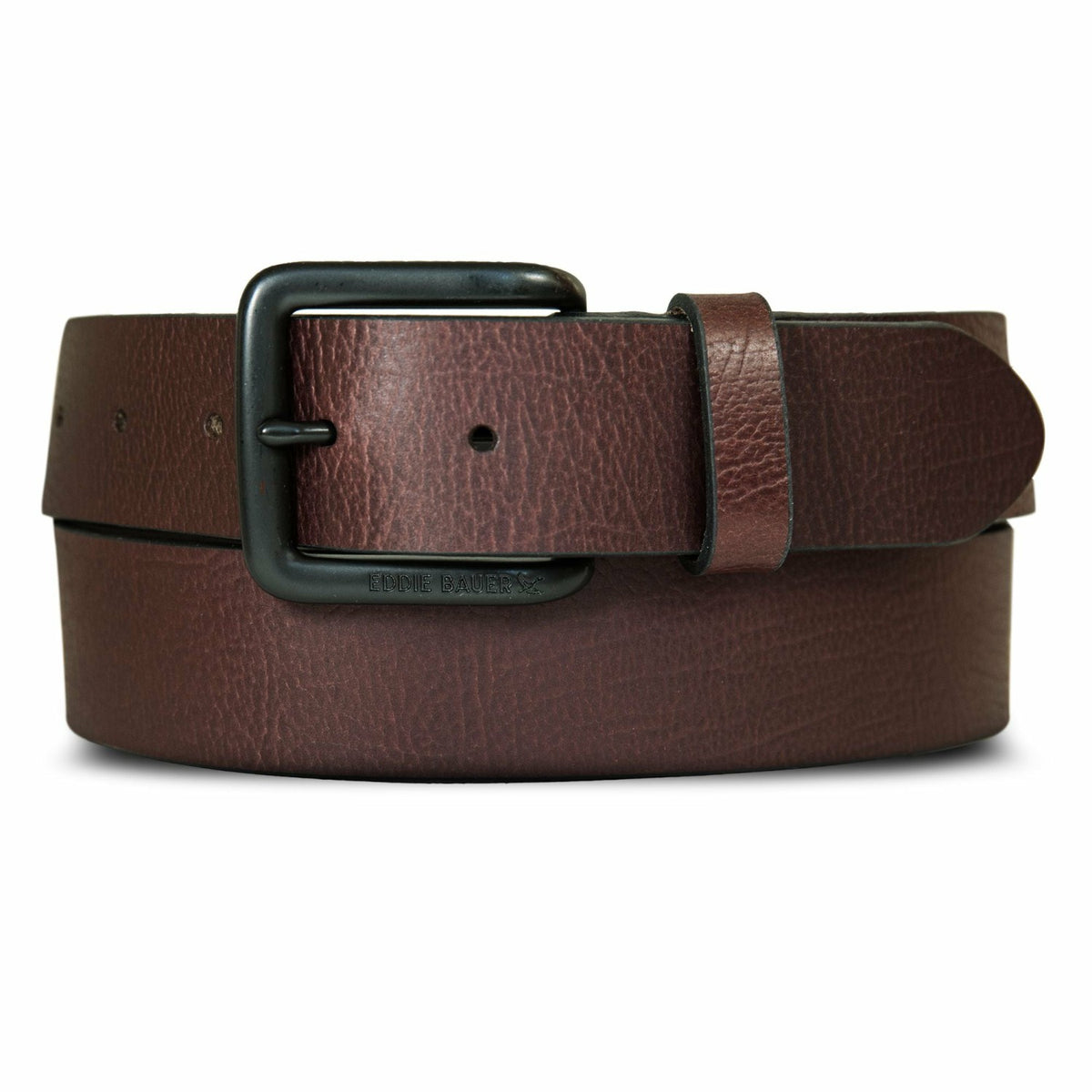 Eddie Bauer Men's Matte Leather Jean Belt