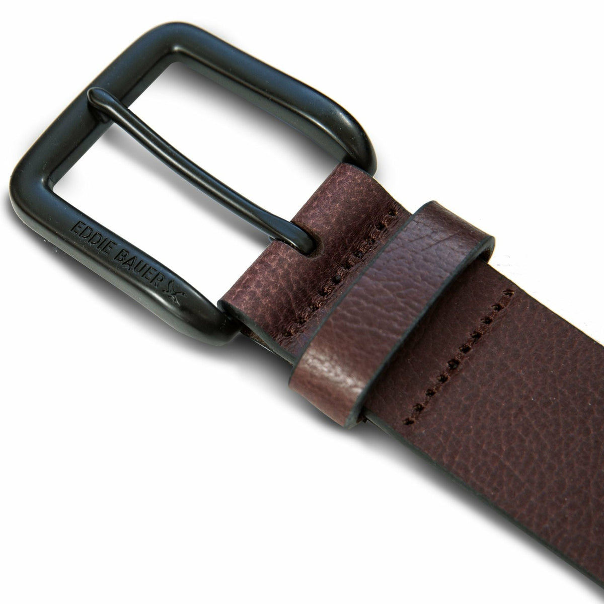 Eddie Bauer Men's Matte Leather Jean Belt