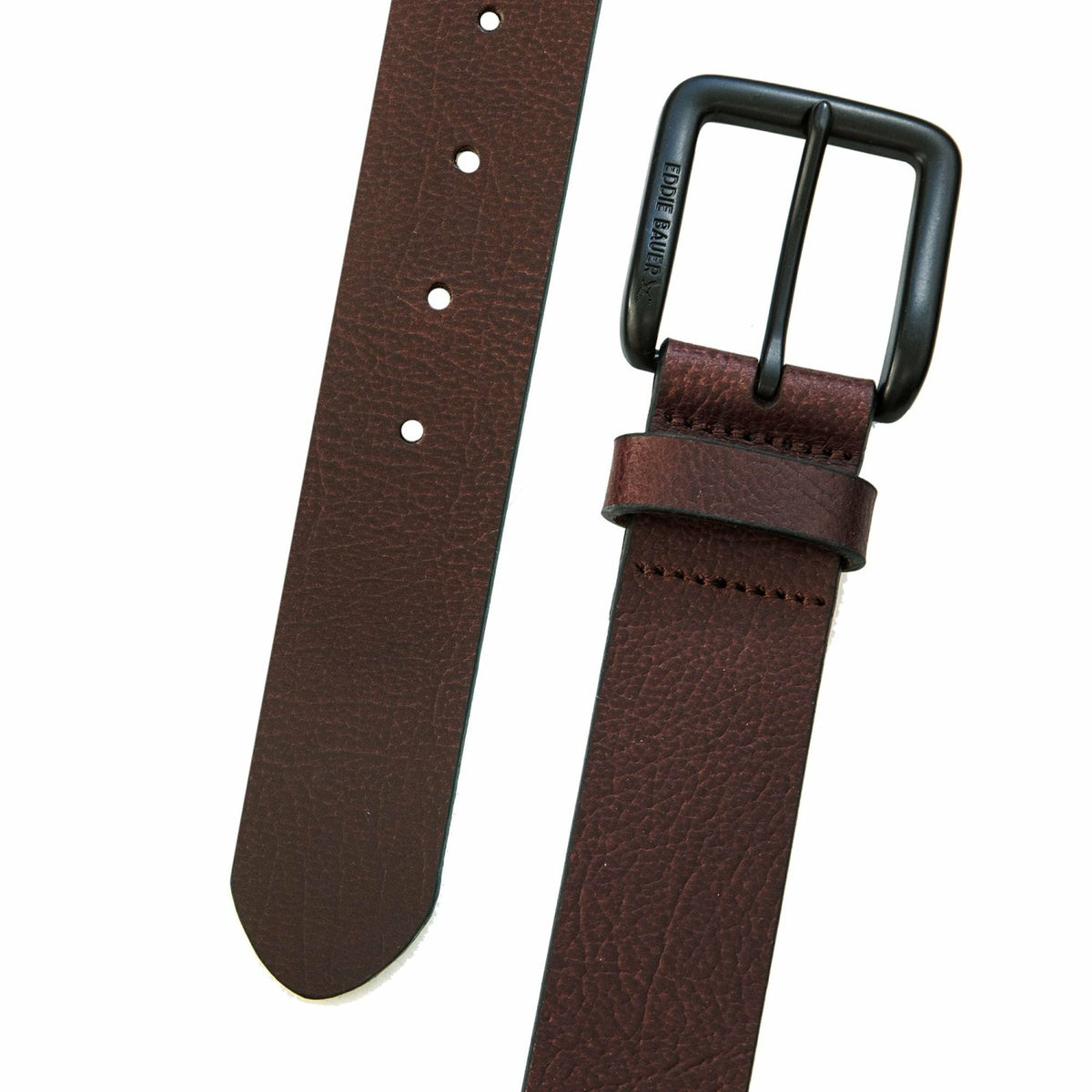 Eddie Bauer Men's Matte Leather Jean Belt