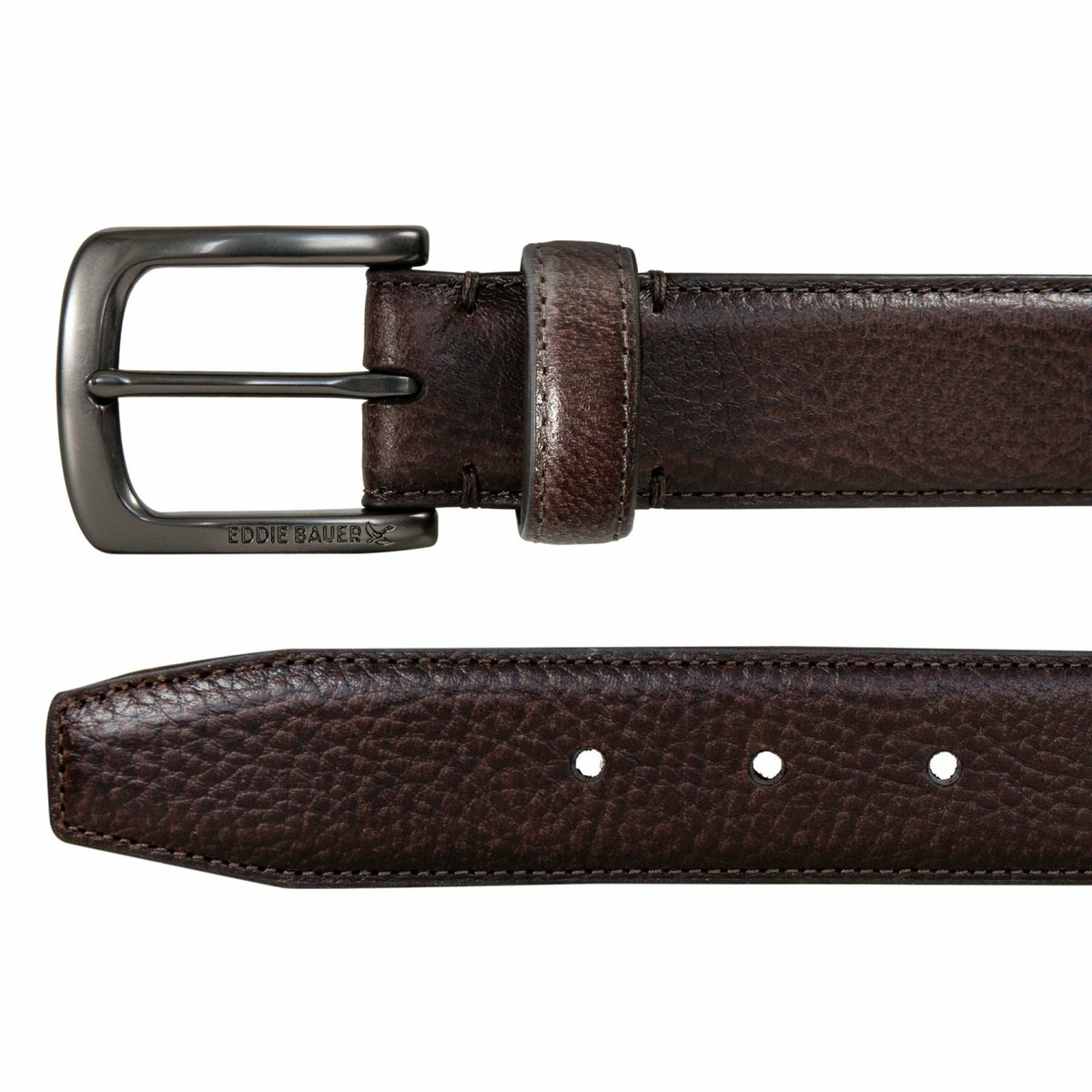 Eddie Bauer Men's Classic Feather Edge Leather Belt