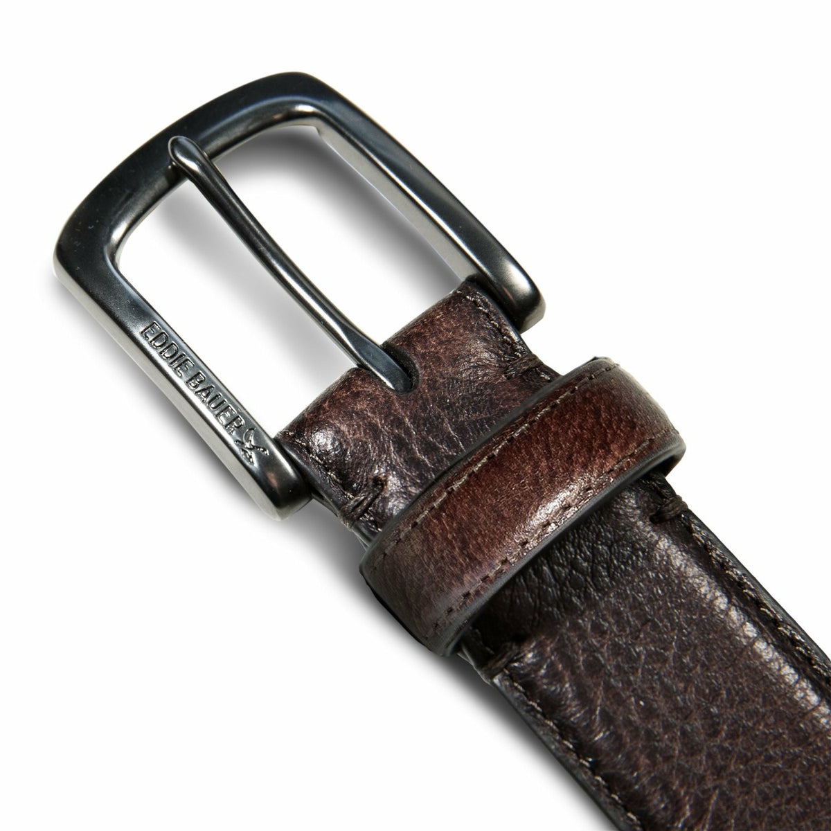 Eddie Bauer Men's Classic Feather Edge Leather Belt