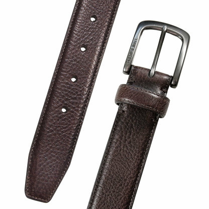 Eddie Bauer Men's Classic Feather Edge Leather Belt