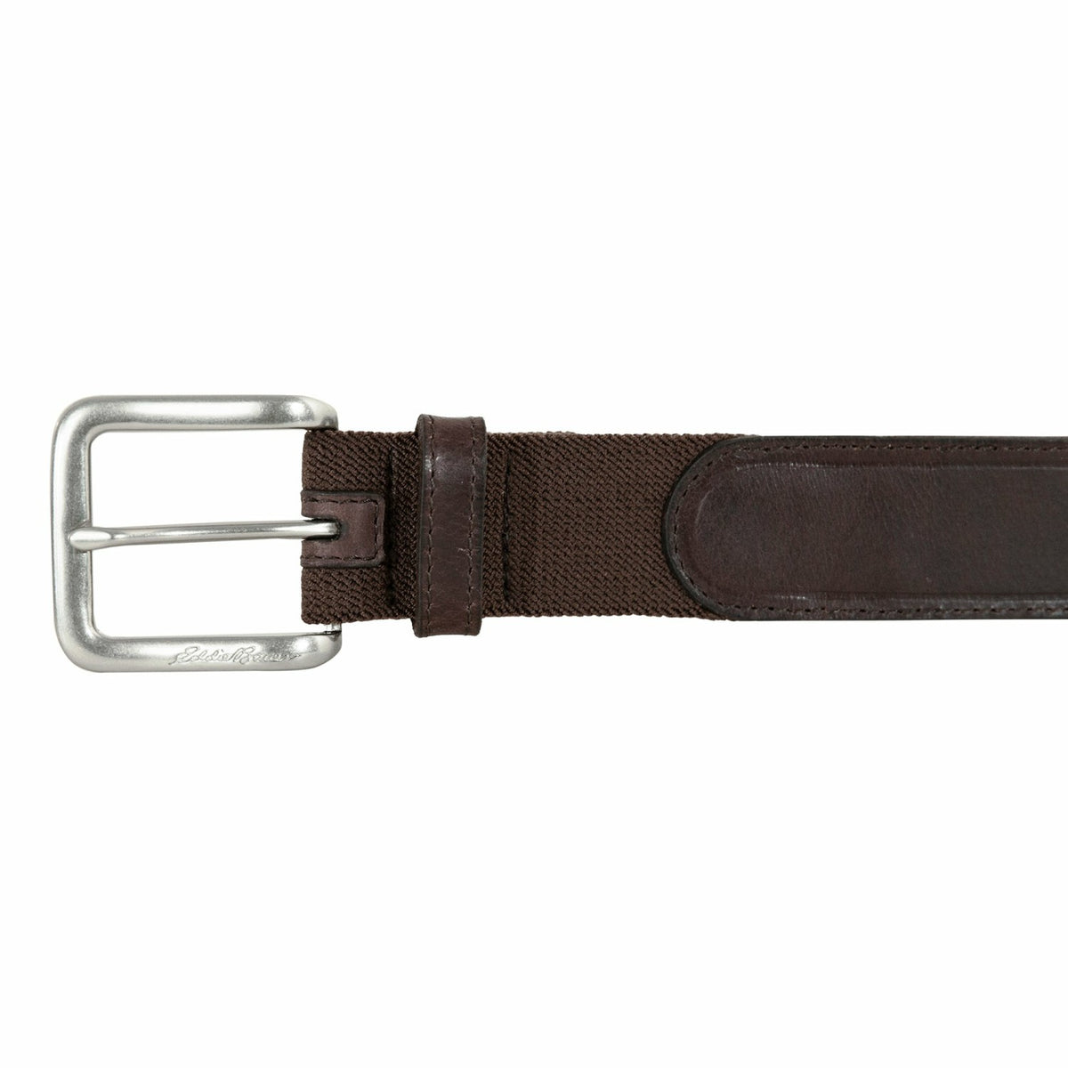 Eddie Bauer Men's Rugged Leather Belt with Stretch Tab