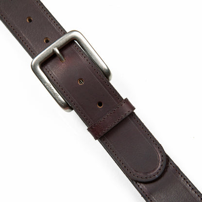 Eddie Bauer Men's Rugged Leather Belt with Stretch Tab