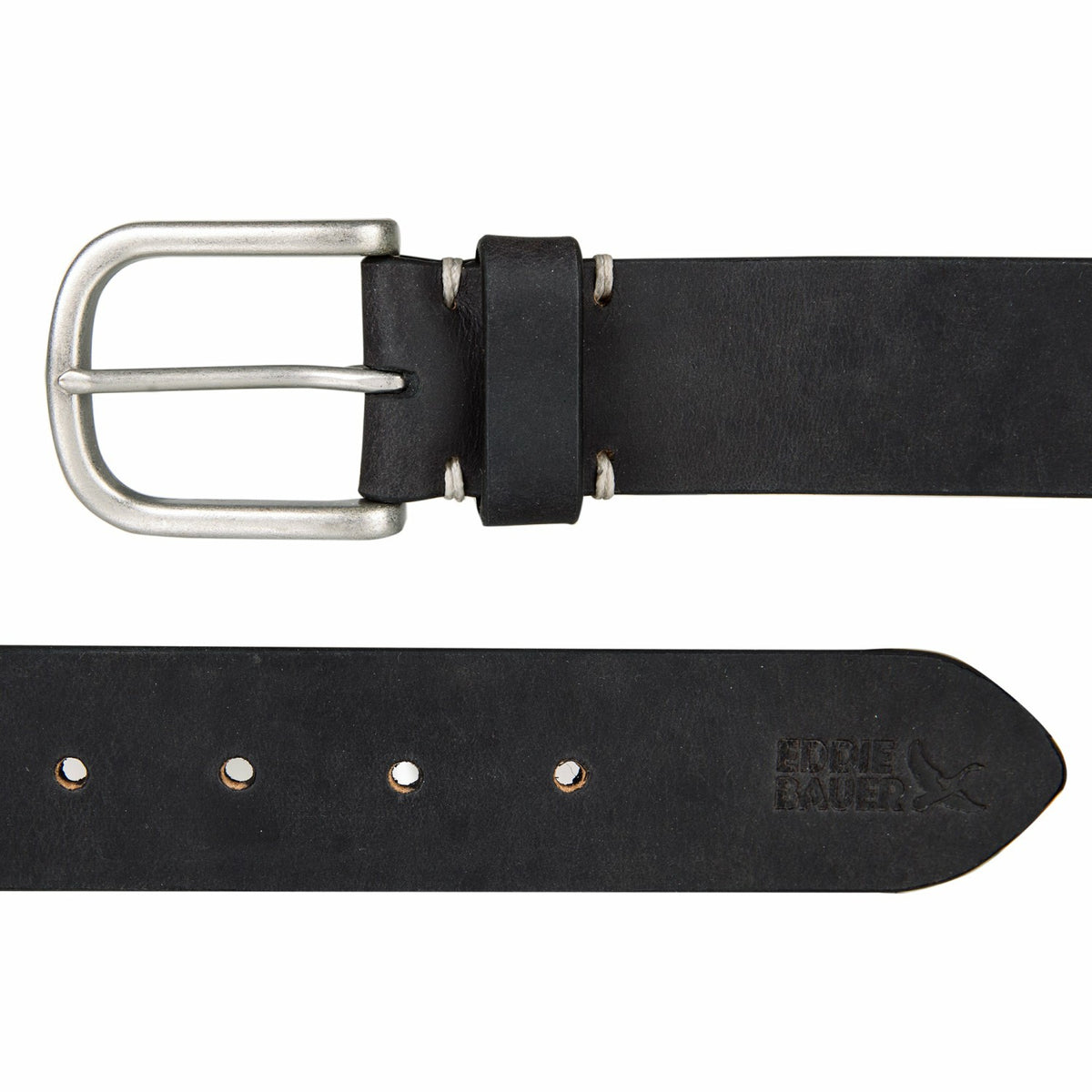 Eddie Bauer Men's Hand Tacked Leather Jean Belt