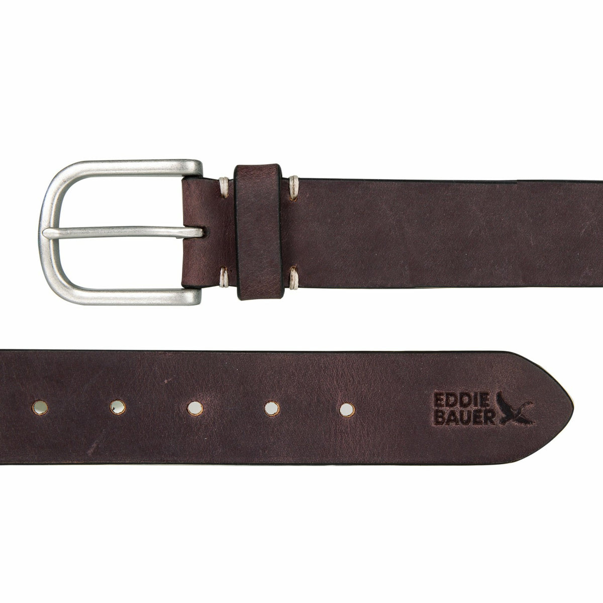 Eddie Bauer Men's Hand Tacked Leather Jean Belt