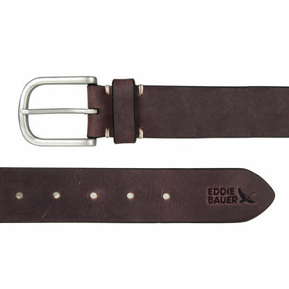 Eddie Bauer Men's Hand Tacked Leather Jean Belt