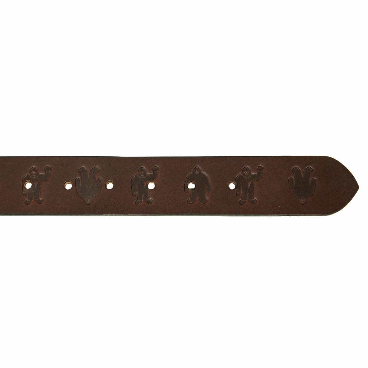Eddie Bauer Men's Embossed Sasquatch Harness Leather Belt